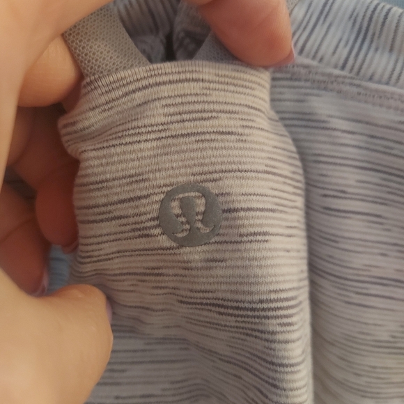 Lululemon Rally Your Heart Tank Mess Trim Removable Padding Gray Size 4 - Picture 5 of 6